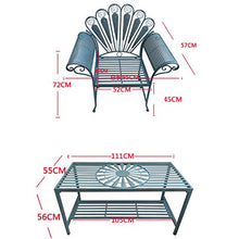outdoor product Panchina da Balcone da Esterno, Panche Decorative sulla terrazza del Giardino, Sedia per Il Tempo Libero con Schienale e braccioli, può ospitare Persone/Forte capacità di carico