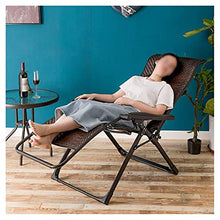 Sywlwxkq Sedie Zero Gravity, Sedie Pieghevoli reclinabili, Sedia in Vimini, Sedie a Sdraio, Sedie a Sdraio, Lettino Prendisole, Super Larghezza 52 CM, Giardino Patio sulla Spiaggia Campeggi