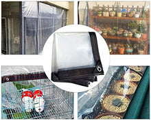 DPLLM Telone Telo Copertura Antipioggia, Trasparente Occhiello in Metallo Tenda da Sole Isolante, Antipolvere, Antipioggia, Antipolvere Copertura for Isolamento Vegetale Film Morbido