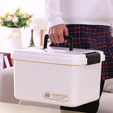 Tosbess - Scatola multiuso per farmacia, con maniglia per il trasporto, portatile, 10 l