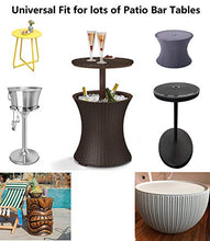 Saking Patio Cool Bar Tavolino Copertura Progettato per Keter 7,5 Gallon Cooler & Outdoor Coffee Beverage Bins (rotondo, 53,3 cm di diametro x 58,4 cm di altezza