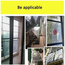 qx Telone Tenda Teloni Ombra Vele Telone Impermeabile Trasparente, Panno Isolante in Plastica Tenda Antipioia per Balcone Panno Raccolto, 120 G/Metro Quadro (Dimensioni: 2X5M),2X8M,2X8M