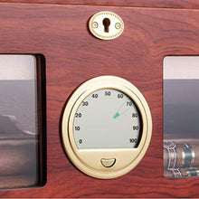 ZYING Desktop Humidor, Cedar divisore, e Brass Ring Vetro igrometro, detiene l'80 a 100 sigari