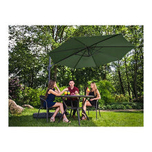 Uniprodo Ombrellone Decentrato Ombrello da Giardino Uni_Umbrella_2R300GR (Verde, Rotondo, Ø 300 cm, Girevole)