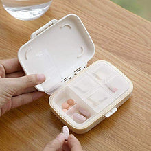 BGSFF Portapillole settimanale in plastica con Coperchio Porta da Viaggio Scatola da Viaggio Creativa Portatile per medicinali Staccabile Bianca
