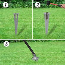 HUANGDANSP Set Rete di Recinzione con Picchetti 1,97x15 m Grigia Articoli di ferramenta Barriere e recinzioni Pannelli per recinzioni