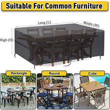 ZCED Coperture per Mobili da Giardino, Copertura Tavolo Giardino Esterno Impermeabile Telo Oxford Copritavolo Esterno Copertura Protezione per Tavoli E Sedie,210x140x70cm(83x55x28in)