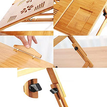 jiaju Tavoli da Picnic Tavolo Pieghevole, Portatile Pieghevole Bamboo Laptop Table Sofa Letto per Laptop Home Laptop Stand Computer Notebook Desk Bed Tavolo da Pranzo Plus Size (Color : A)