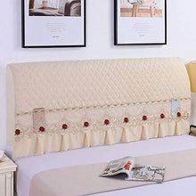 Copri Testata Letto Fodera+Copri+Testiera +del +Letto Singolo/Matrimoniale 120/150/180/200cm in Protettore Moderno Elasticizzato Copertura Fodera per Decorazione. Elegante e generoso copricapo decorat