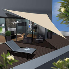 Tenda a Vela Triangolare, Impermeabile Traspirante Protezione Raggi UV Vela Ombreggiante per Esterno Terrazza Giardino Campeggio Balcone Cortile Patio Shack