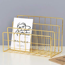 Organizzatore da scrivania, ferro da stiro, scrivania per riviste, organizer in metallo, porta giornali, organizer per trucchi, accessori da scrivania per ufficio, casa, scuola