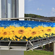 YUNSHAO Recinzione Copertura per Balcone Protezione della Privacy Schermo in Polyster Senza Viti Permeabile per Estate ed Inverno Opaco,90 x 500cm