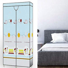 TWDYC No-Installazione Pieghevole Armadio Modern Family Camera di Arte del Panno Cabinet Tutto Acciaio Telaio Camera Semplice Dormitorio Panno Ward