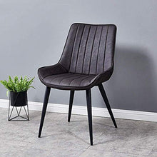 KANULAN Sgabelli Bar Semplice Cucina Dining Chair vestirsi di Pelle Sedie Pianale da Cucina Ufficio Lounge Chair Living Room (Color : Brown)