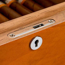 Adesign Handmade Cigar Humidor for 35 Conti, Cigar Box Set con igrometro e umidificatore, Portatile Classico Legno di Cedro Cigar Humidor