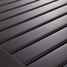 PHIVILLA Tavolino quadrato in acciaio con rivestimento antiruggine Tavolino da giardino Tavolino Nero48 * 48 * 46cm