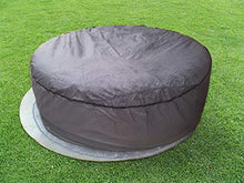 SORARA Copertura Protettiva per Tavolo Rotondo e Set Sedia | Grigio | Ø 203 x 90 cm | Idrorepellente