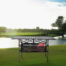 Tavolo da picnic all'aperto Tavolo da campeggio pieghevole Tavolo da campo in alluminio portatile con sacchetto di trasporto per interni, all'aperto, campeggio, spiaggia, cortile, barbecue, festa, pat