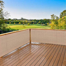Frilivin Schermata Privacy Fence Mesh Parabrezza per Backyard Ponte Terrazza Balcone Piscina Veranda Ringhiera (0.9x1.8m, Beige)