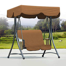 ZXD Dondolo Coperti da Giardino for Altalena da Giardino 2/3 Posti Differenti E Stili Disponibili, UV Impermeabile Blocco Parasole (Color : Brown)