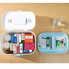 Abuky, scatola di pronto soccorso per la casa, portatile, scatola di plastica, 18 x 21 x 28,5 cm, rosa