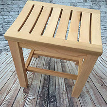 Sgabello da Doccia Sedia da Doccia in Legno Bagno anticorrosivo Sgabello in Legno Sgabello per Il Cambio delle Scarpe Sgabello da Bagno Non Verniciato ed Ecologico per Uso Interno ed Esterno, L