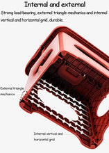 YUNM Sgabello Pieghevol, Plastica Sgabello Richiudibileda Viaggio Portatile Fino A,Compatto E Facile da Riporre, Perfetto per La Cucina E Il Bagno M 26X22X20Cm Verde.