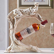 CYYMY Leopardo Portabottiglie da Vino di Resina Creativo del Supporto Bottiglia Decorazione di Casa Artigianato Ornamenti Regalo di Natale Cremagliera del Vino