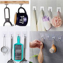 Ganci Adesivi Trasparenti,Gancio Adesivo Bagno Trasparenti, Ganci Adesivi Per Parete,per Bagno Cucina Porta per appendere l'accappatoio, asciugamani, borse, vestiti, etc. (20)