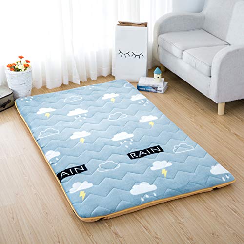 Materassino da pavimento Tatami per dormire, materasso futon giapponese, portatile, pieghevole, per campeggio, lettino per bambini, divano letto, 90 x 200 cm