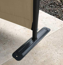 QUICK STAR 2 Pezzi Paravento da Giardino 170 x 165 cm 3 parti pieghevole Divisorio in Tessuto Balcone Protezione della Privacy Beige