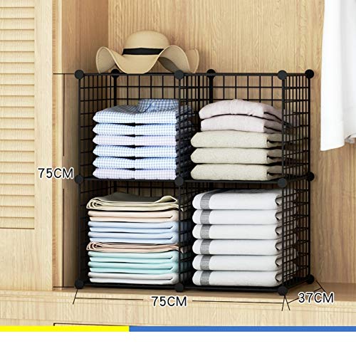 JYXJJKK Armadio A Strati Sovrapposti Gratuiti,divisore di Stoccaggio Vestiti Pieghevoli-s
