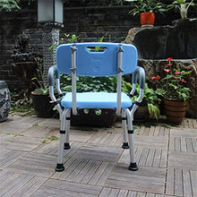 CLJ-LJ - Sgabelli da bagno per anziani e in lega di alluminio, per doccia, per donne incinte, per disabili, sedia di sicurezza, colore: blu