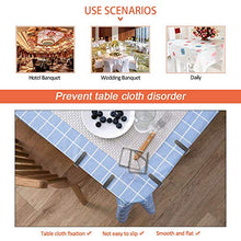 LINVINC 8 Pezzi Fermatovaglia Tovaglia Clip di Acciaio Inox - Regolabile Tavolo da Picnic Clip Antiscivolo, 6 * 5.3 * 1.2cm