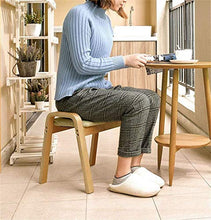 YANG Imbottito Poggiapiedi Sedile Dressing Table Sgabello Soggiorno Poufs Change Scarpe Pouf poggiapiedi Estraibile con Lino Coperchio 44.5x33x36cm (Color : A)