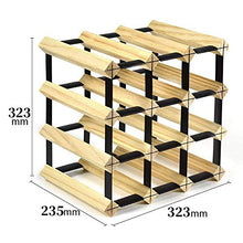 YWYW Ornamenti per portabottiglie per Vino portabottiglie per Vino in Legno massello per Bar della Cantina per Vini del Ristorante Domestico (Dimensioni: 32 3 × 23 5 × 32 3 cm)