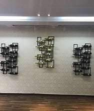 portabottiglie Wine Rack Muro di Ferro Appendini Wine Rack Stile Europeo parete Multi-bottiglia di vino rosso Bottle Holder creativo Wine Rack Nero cantinetta portabottiglie