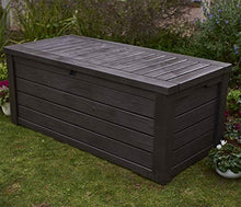 XLLLL Cassapanca da Esterno Baule Rattan Cassa Panca Portattrezzi Giardino Copri Giardino Deposito da Banco Impermeabile Esterno Grande Armadio Rettangolare per Reception