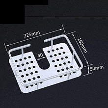 AINIYF Bagno Bagno Doccia Mensola Bagagli a Parete Rettangolare 2 Tiers Europea Retro Style Brass Bagagli Rack Punch di Installazione, 2 Formati (Dimensioni: 35x14x15cm)
