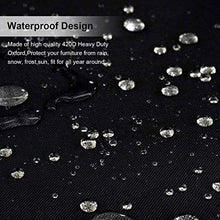 Copertura per Mobili da Giardino, Telo Copri Protettivo Quadrato per Tavolo e Sedie da Esterni, 420D Oxford Copertura Impermeabile Anti-UV, Resistente alla Polvere Rattan Copertura(242x162x100cm)