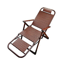 Sywlwxkq Sedia a Sdraio Pieghevole, Sedia in Vimini, Sdraio Pieghevole, Sedia da Giardino reclinabile, sedie a Sdraio, sedie a gravità Zero, Larghezza Super 50 cm, Giardino con Patio sulla