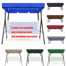LTHTX - Coprisedile impermeabile in tessuto Oxford UV, per giardino, patio, campeggio, cortile, amaca (verde, copertura superiore (195 x 125 x 15 cm)