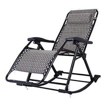 Sywlwxkq Sedia Relax da Ufficio con Balcone Sedia da Giardino reclinabile Sedia a Dondolo Grigia | Zero Gravity Locking Sedia reclinabile Soggiorno Giardino Prato | Sedia a Sdraio da estern