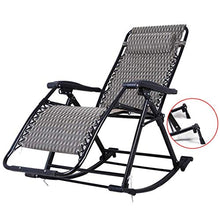 SHUAIIJUAN Sedia per il tempo libero domestico Folding Rocking Chairs Sdraio reclinabili Sedie Outdoo sedia di svago Giardino Patio Textilene tessuto Rocker Adagiarsi for Beach Patio Garden Camping 25