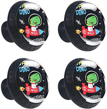 Spazio Dino Cartoon Pomelli per Porta Set di 4 Pomelli per Mobili Manopole per Cassetti Cucina Armadio Vetro