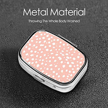Scatola quadrata per pillole medicinali leopardo rosa moda pillola organizzatore viaggio pillole dispenser per vitamine integratori