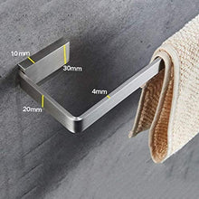 aipipl Portasciugamani - Bagno Portasciugamani in Acciaio Inossidabile Barra Singola Bagno Solido Asta sospesa Toilette Bagno Portasciugamani Perforato