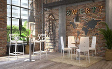 Kartell Masters Stool Sgabello, Tecnopolimero termoplastico Riciclato con Carica Minerale e Trattamento Soft-Touch, Bianco, H. 65