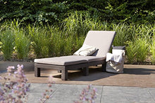 Allibert 189461 Daytona SL Sdraio in plastica Effetto Rattan Colore: Marrone