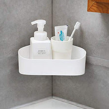 Zixin Bagno a Muro Montaggio a treppiede Bagno Scaffale per Il Bagno Punzonatura a Parete Angolo Plastica Plastica Rack di accumulo di plastica Toilet Bathroom Triangle Rack